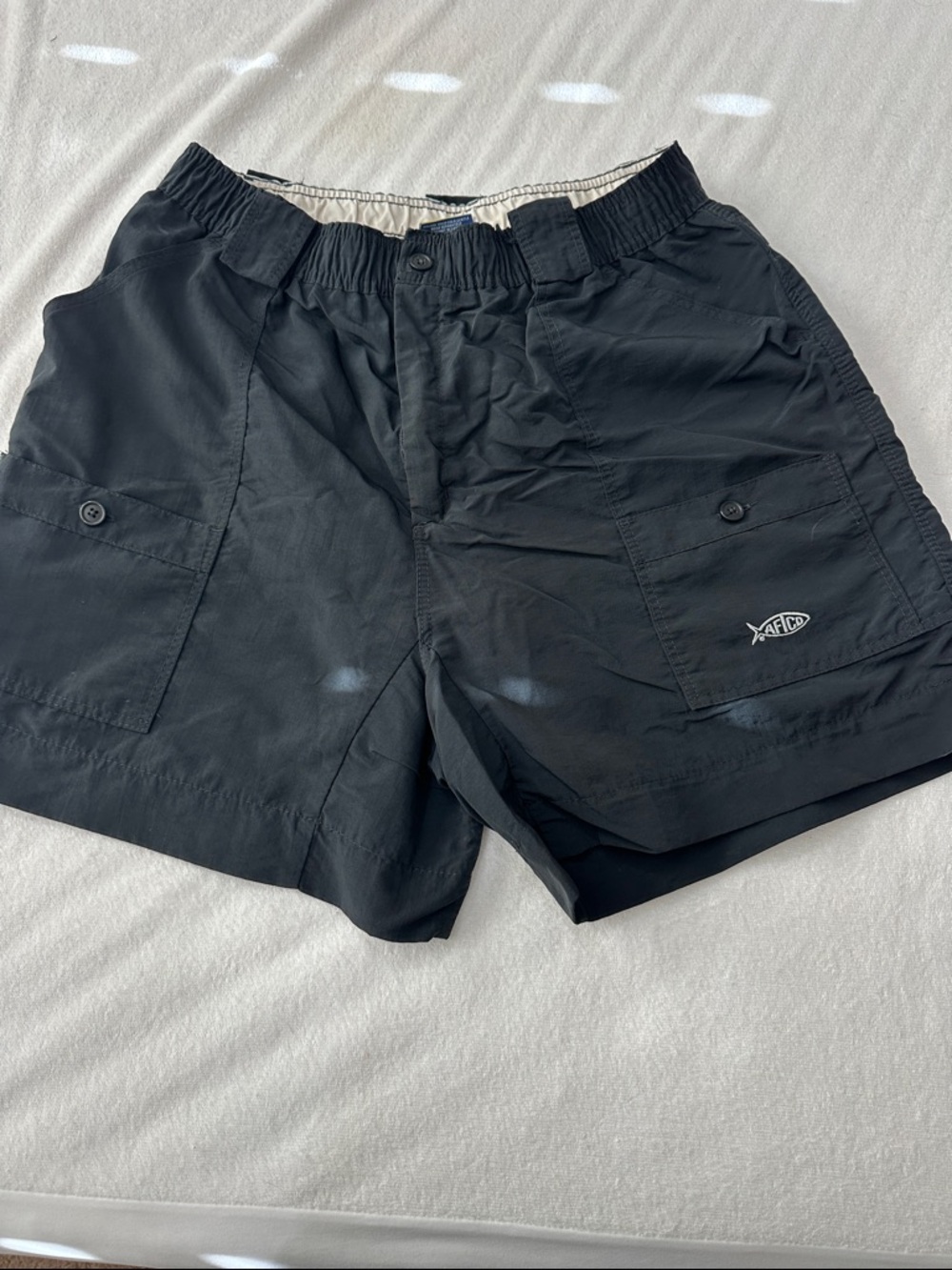 AFTCO Men’s The Original Fishing Short- Black- Size 38